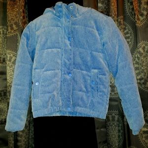 Blue Quarteroy Puff Jacket